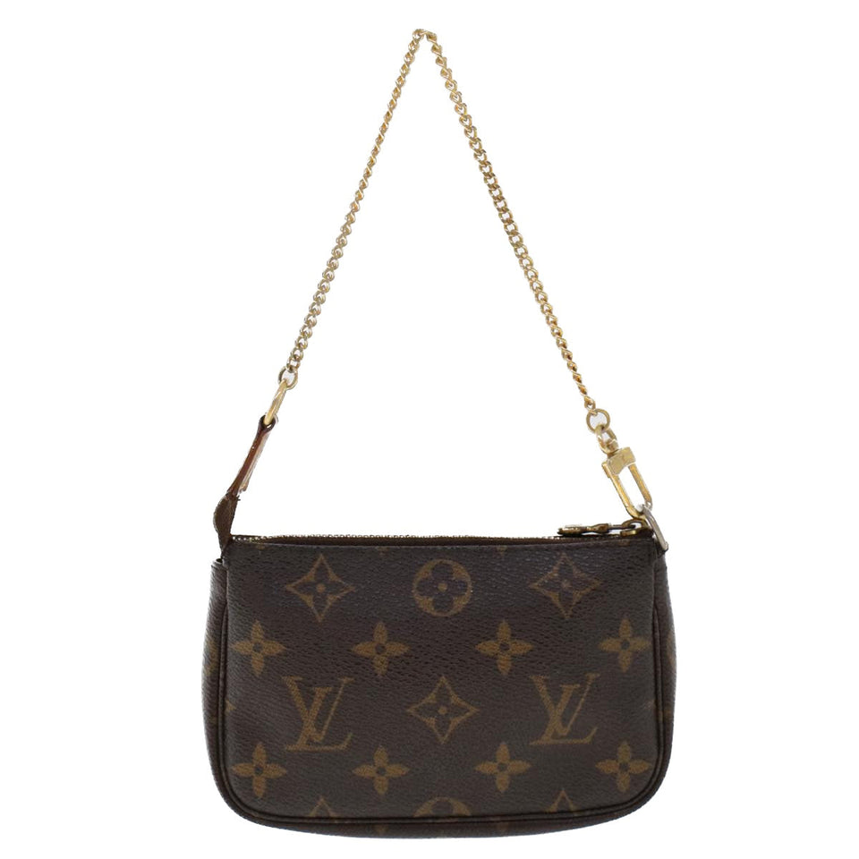 Louis Vuitton Mini Pochette Accessoires  Canvas Clutch Bag