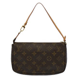 Louis Vuitton Pochette Accessoire  Canvas Clutch Bag