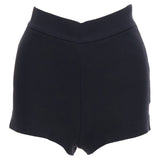 Christian Dior Wool Silk Crepe Back Darted High Waisted Shorts