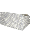 Christian Dior Ecru Gray Dior Oblique Embroidery Large Dior Book Tote