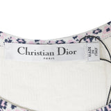 Christian Dior Scoop Neck Sleeveless Top in White Viscose
