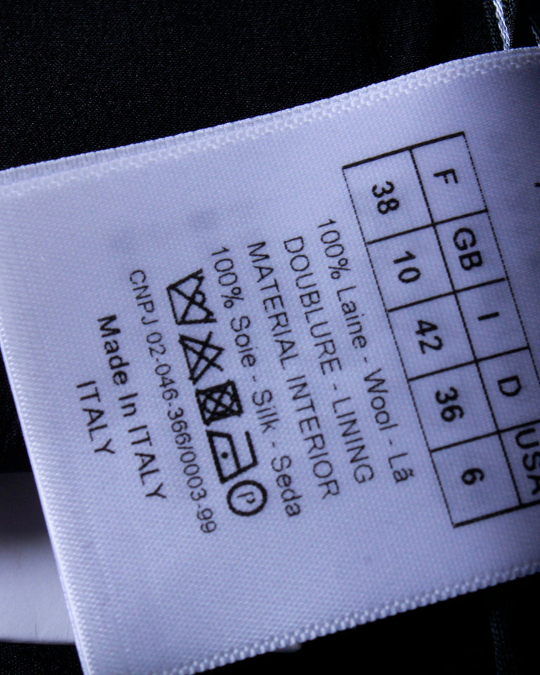 Christian Dior Pencil Skirt in Black Wool