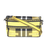 Christian Dior Yellow Tartan Canvas Small Diorcamp Messenger