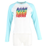 Christian Dior "Dior Addict" Print Crewneck Long Sleeve Top in Multicolor Cotton