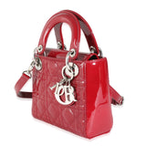 Christian Dior Red Patent Cannage Mini Lady Dior