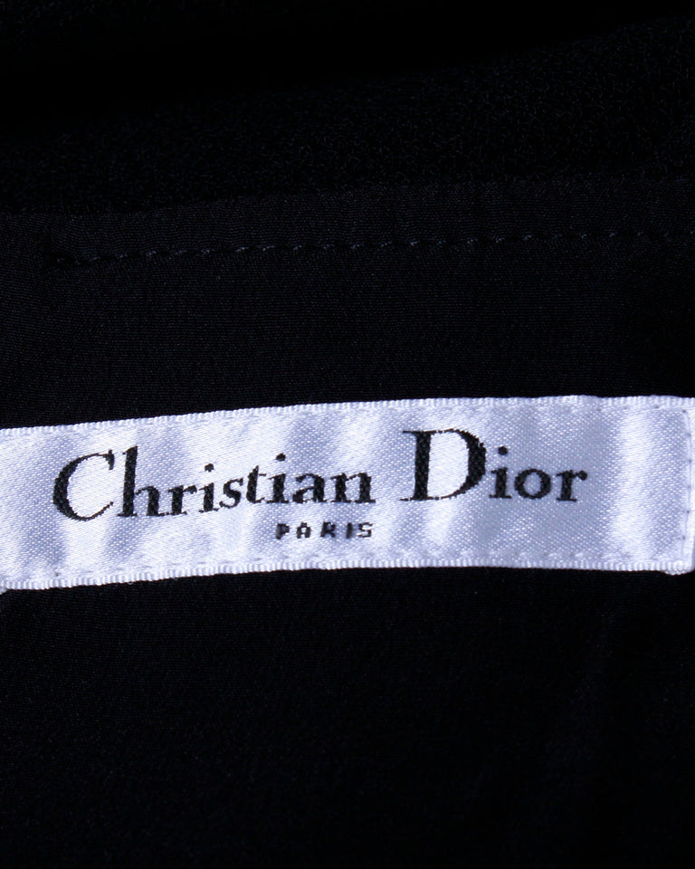 Christian Dior Pencil Skirt in Black Wool