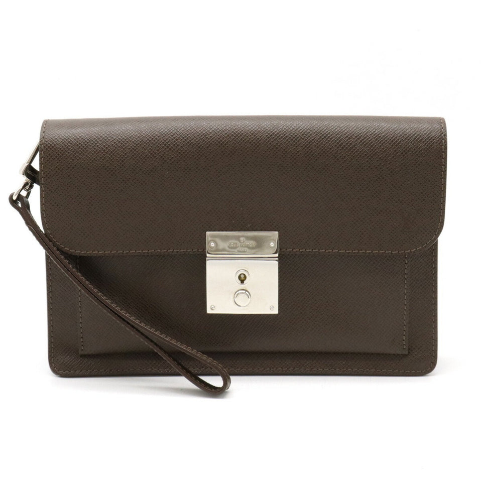 Louis Vuitton Selenga  Leather Clutch Bag