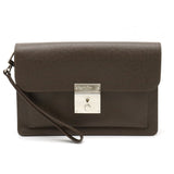 Louis Vuitton Selenga  Leather Clutch Bag