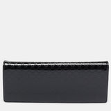 Black Microguccissima Patent Leather Small Broadway Clutch