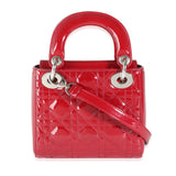 Christian Dior Red Patent Cannage Mini Lady Dior