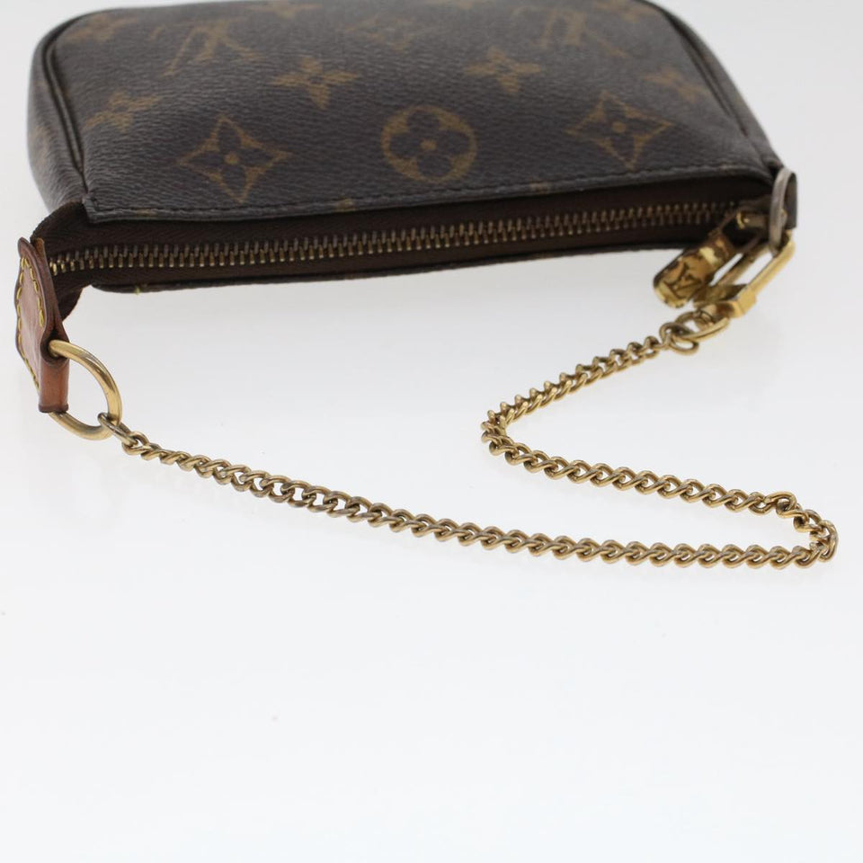 Louis Vuitton Mini Pochette Accessoires  Canvas Clutch Bag