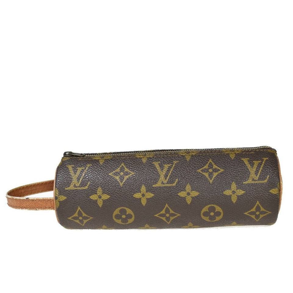 Louis Vuitton Trousse Rond  Canvas Clutch Bag