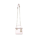 Christian Dior Lotus Pearlescent Cannage Lambskin Mini Lady Dior