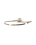 Christian Dior Faux Pearl Mise en Dior Choker in Gold Metal
