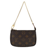 Louis Vuitton Mini Pochette Accessoires  Canvas Clutch Bag