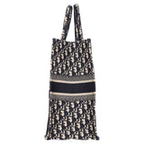 Christian Dior Large Oblique Book Totebag in Navy Blue Canvas