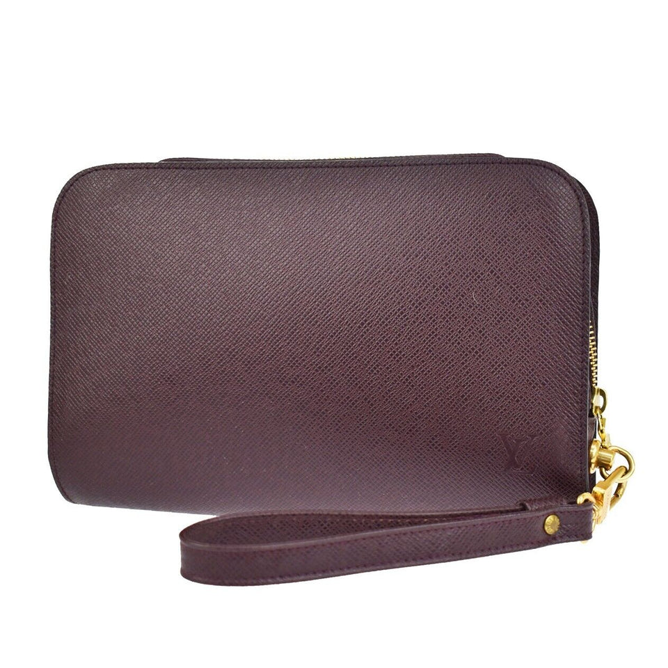 Louis Vuitton Baikal  Leather Clutch Bag