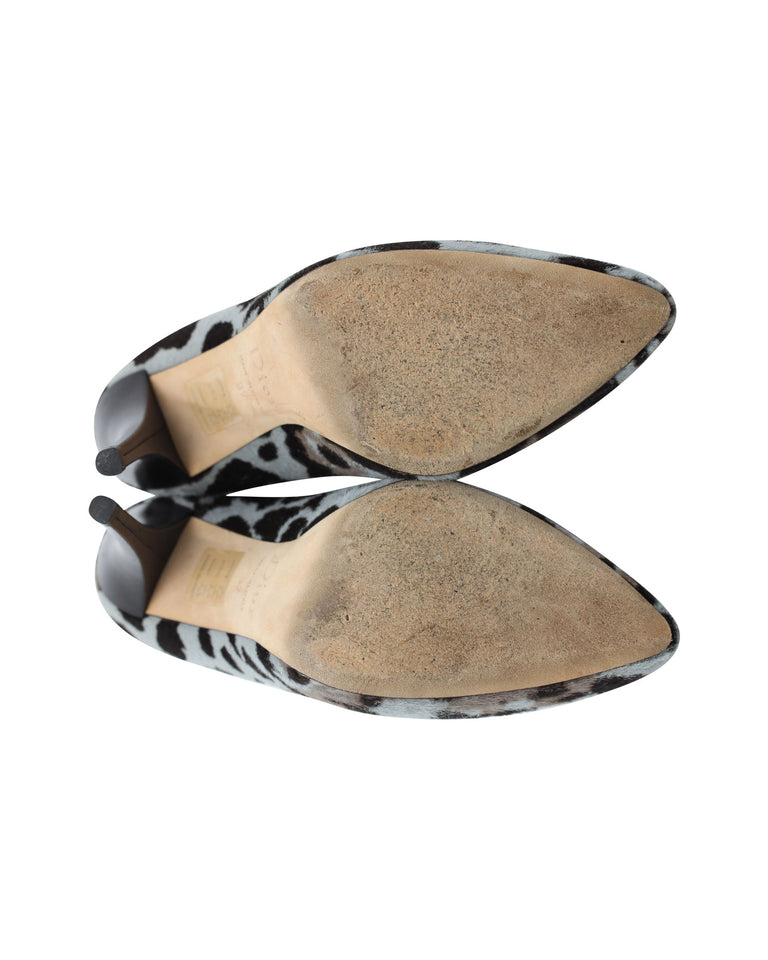 Christian Dior Stiletto Pumps in Animal Print Pony Hair