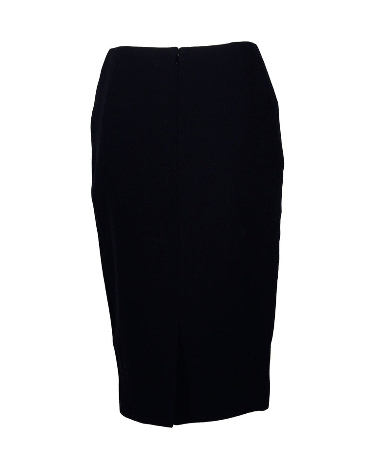 Christian Dior Pencil Skirt in Black Wool