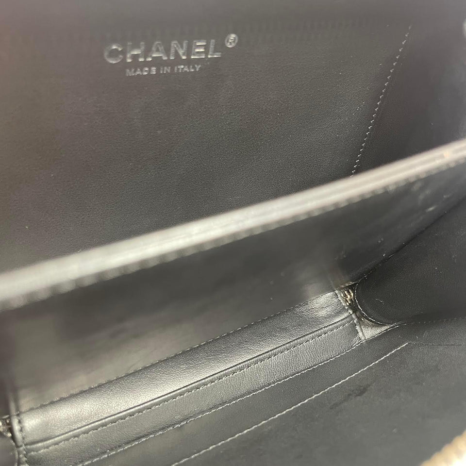 CHANEL Incognito CC Filigree Vanity Lambskin Shoulder Bag So Black
