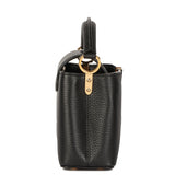 Louis Vuitton Black Taurillon Leather Mini Capucines Shoulder Bag