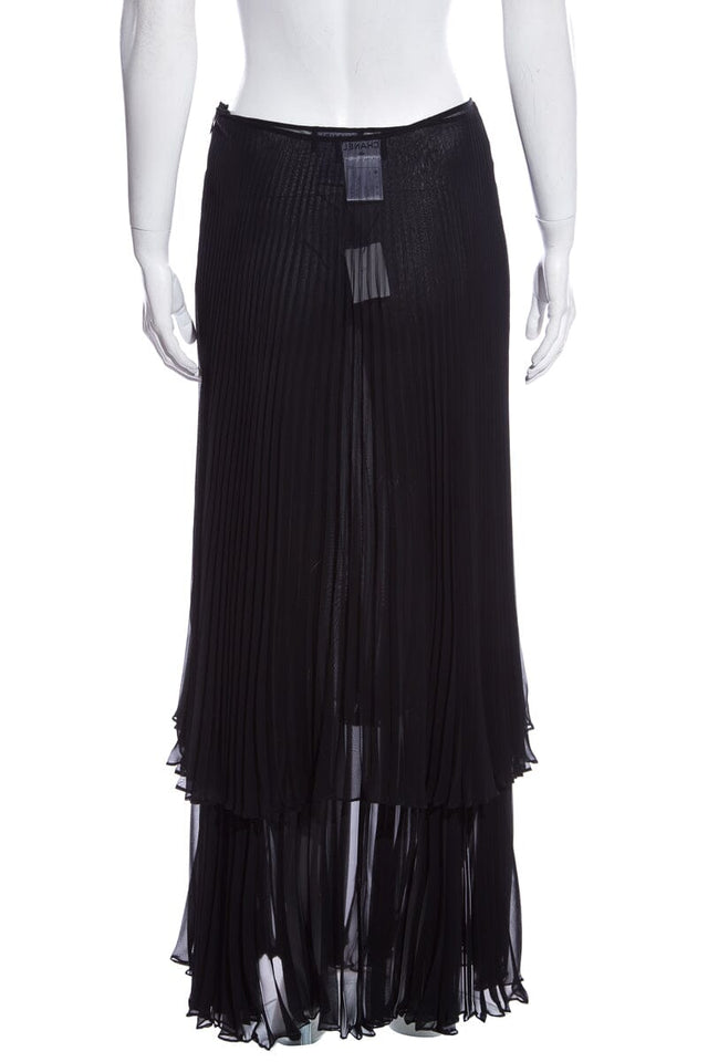 Chanel Cruise '02  Black 2 PC Skirt SZ 40