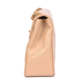 Chanel Beige Quilted Lambskin Vintage Medium Classic Single Flap Bag