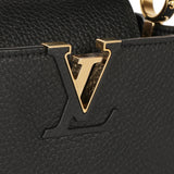 Louis Vuitton Black Taurillon Leather Mini Capucines Shoulder Bag