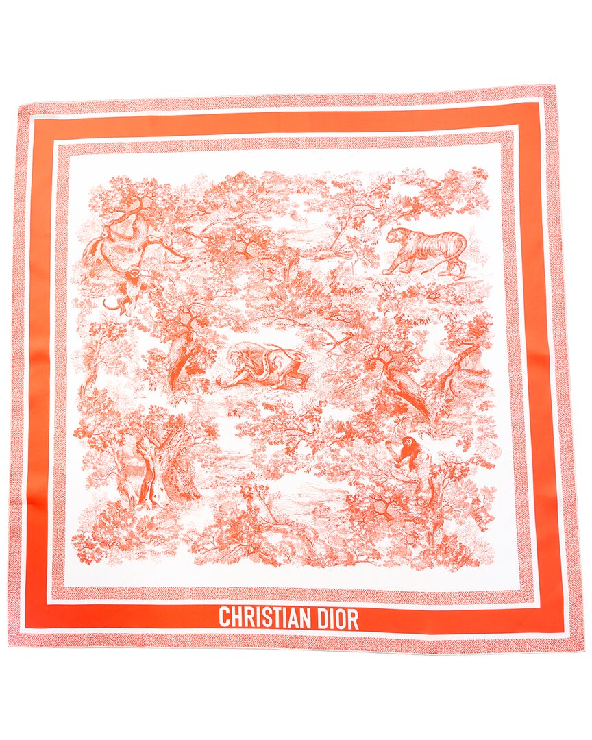 Dior Toile de Jouy Silk Scarf