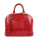 Louis Vuitton Monogram Vernis Alma PM Hand Bag Rose Indien M91770