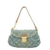 Louis Vuitton Monogram Denim Mini Pleaty Shoulder Bag M95050