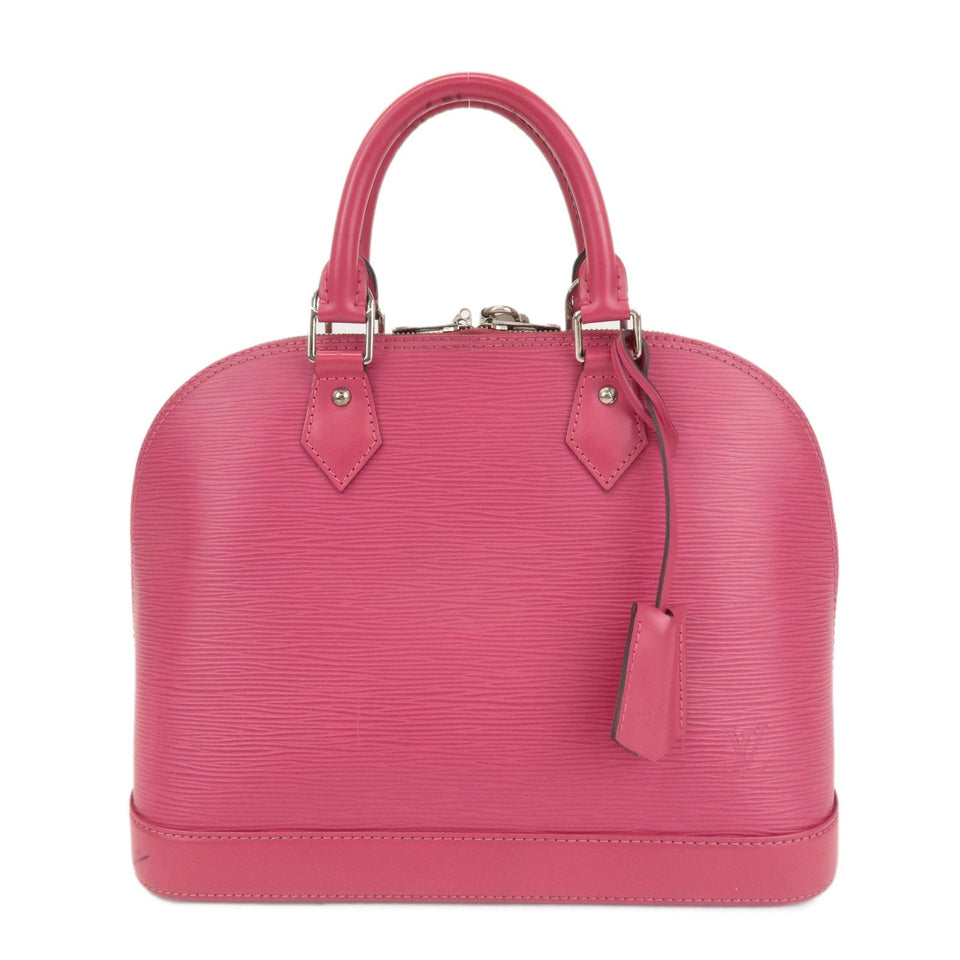 Louis Vuitton Epi Alma PM Hand Bag Fuchsia Pink M40490