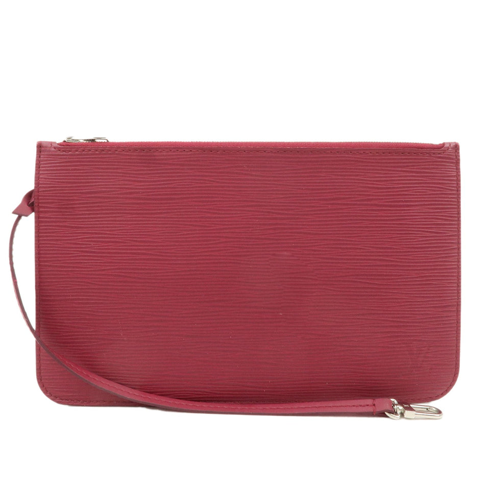 Louis Vuitton Neverfull MM Pouch Fuchia