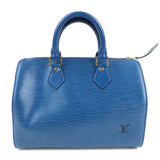 Louis Vuitton Epi Speedy 25 Hand Bag Boston Bag Blue M43015