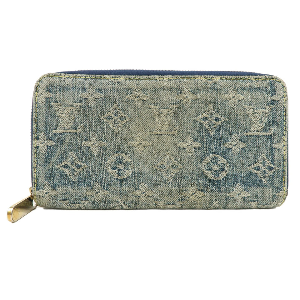 Louis Vuitton Monogram Denim Zippy Wallet M95341 Blue