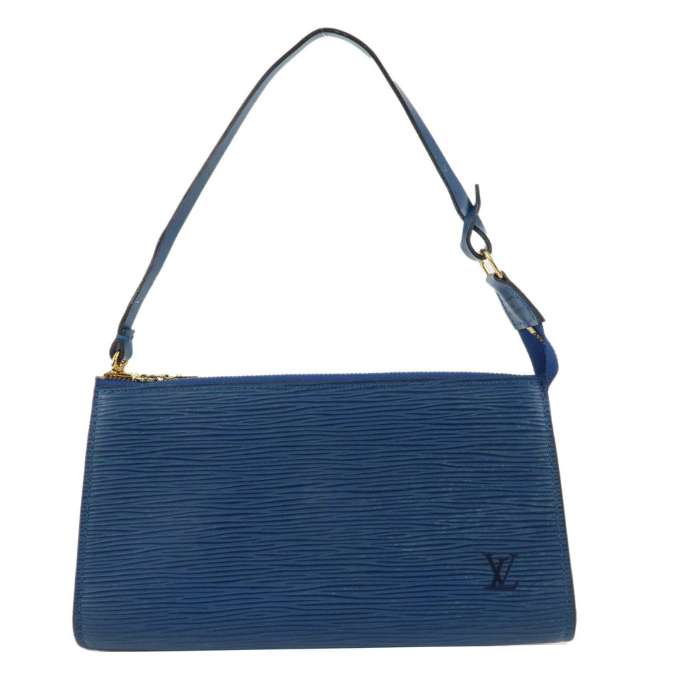 Louis Vuitton Epi Pochette Accessoires Hand Bag Toledo Blue M52947