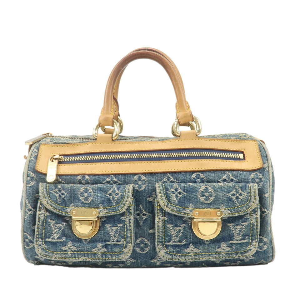 Louis Vuitton Monogram Denim Neo Speedy Boston Bag Blue M95019