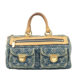 Louis Vuitton Monogram Denim Neo Speedy Boston Bag Blue M95019