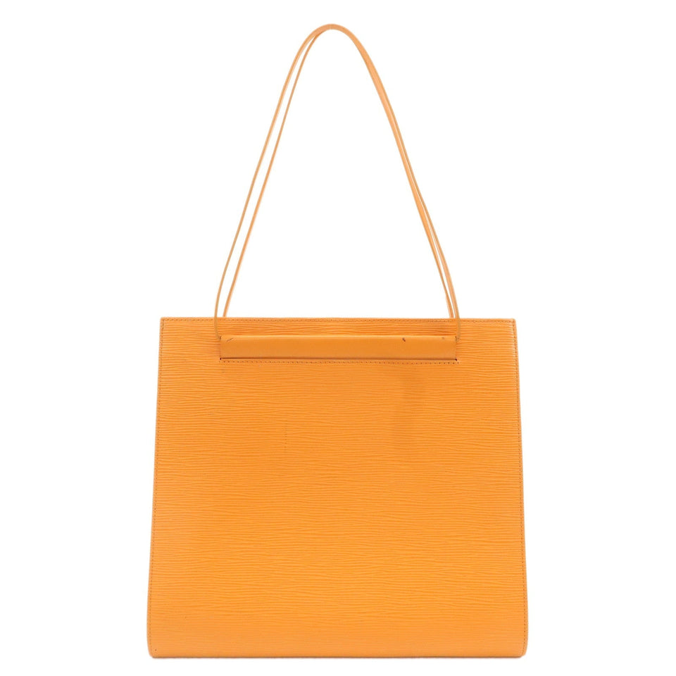 Louis Vuitton Epi SaintTropez Hand Bag Mandarin Orange M5246H