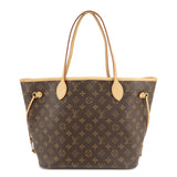 Louis Vuitton Monogram Neverfull MM Tote Bag Fuchisia M40996