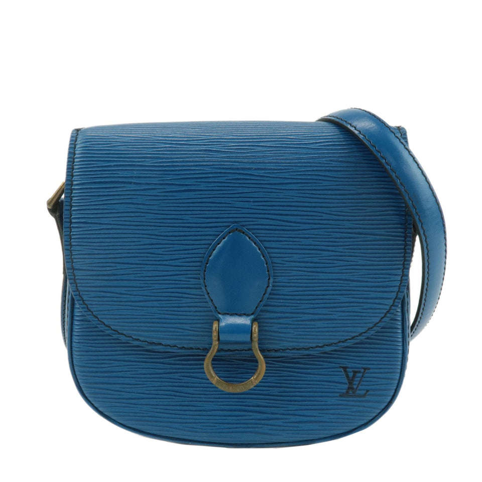 Louis Vuitton Epi Mini Saint Cloud Shoulder Bag Blue M52215
