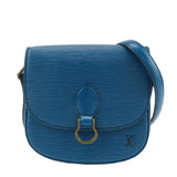 Louis Vuitton Epi Mini Saint Cloud Shoulder Bag Blue M52215