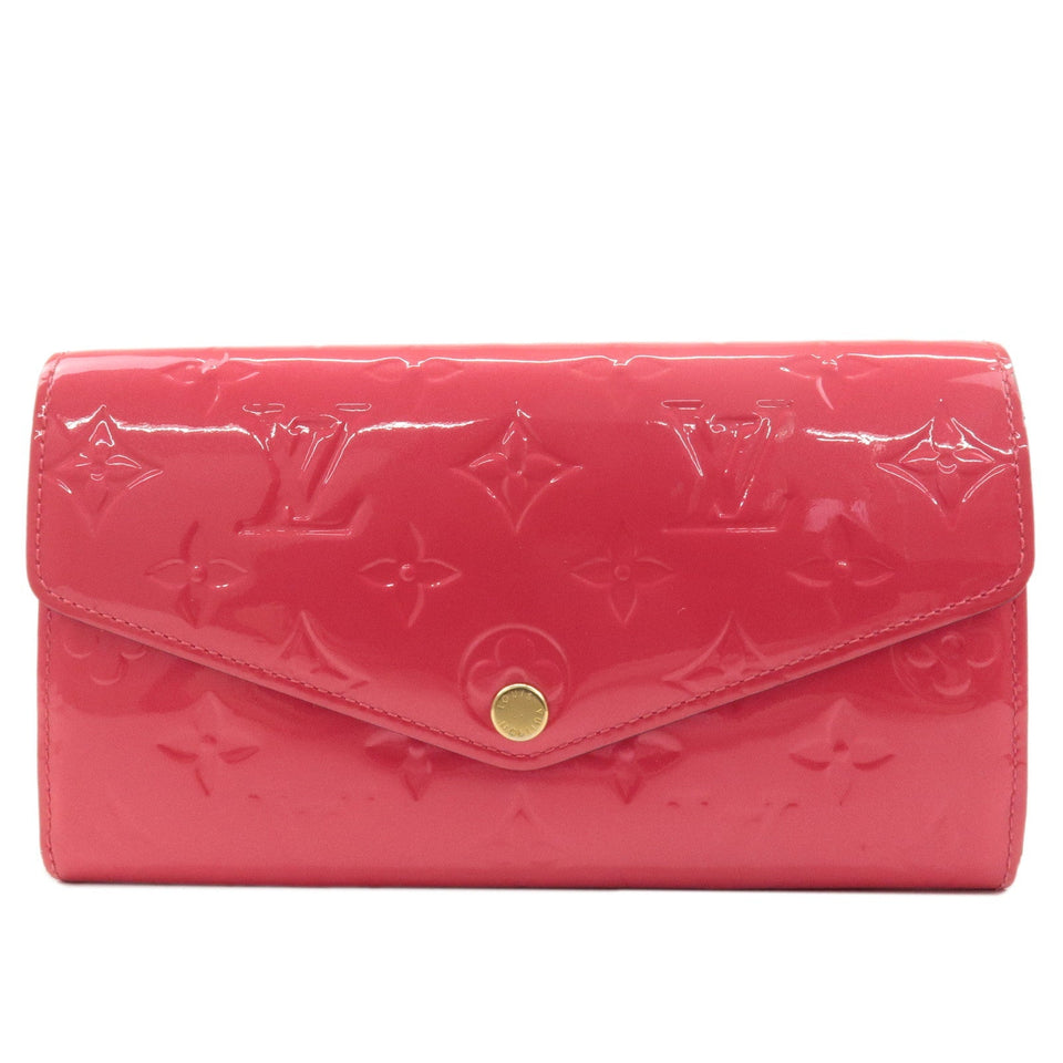 Louis Vuitton Monogram Vernis Portefeuille Sarah Hot Pink M90313