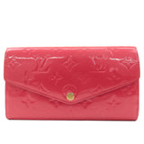 Louis Vuitton Monogram Vernis Portefeuille Sarah Hot Pink M90313