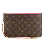 Louis Vuitton Monogram Pouch for Neverfull MM Brown