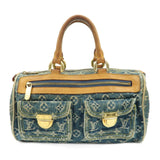 Louis Vuitton Monogram Denim Neo Speedy Boston Bag Blue M95019