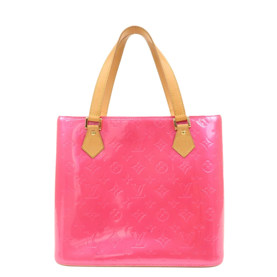 Louis Vuitton Monogram Vernis Houston Tote Bag Fuchsia Pink M91219