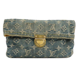 Louis Vuitton Monogram Denim Pochette Plat Pouch M95007
