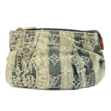 Louis Vuitton Monogram Denim Trousse Raye Pouch Blue M95335