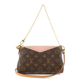 Louis Vuitton Monogram Pallas Clutch 2Way Shoulder Bag Pink M44037